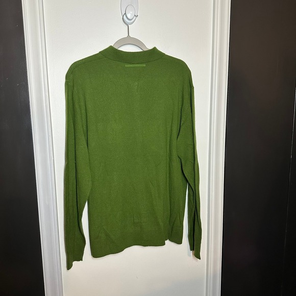 NEW The Shepherd Undercoverism Moss Green Wool Cashmere Cardigan Size Large - Picture 11 of 12